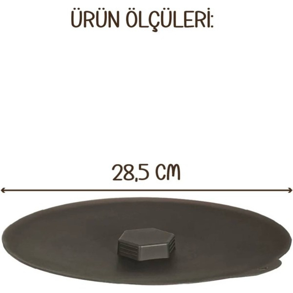 Yakın Market Silikon Tencere Tava Kapağı Isı Koruyucu Antrasit Mutfak Gereçleri Fiyatı