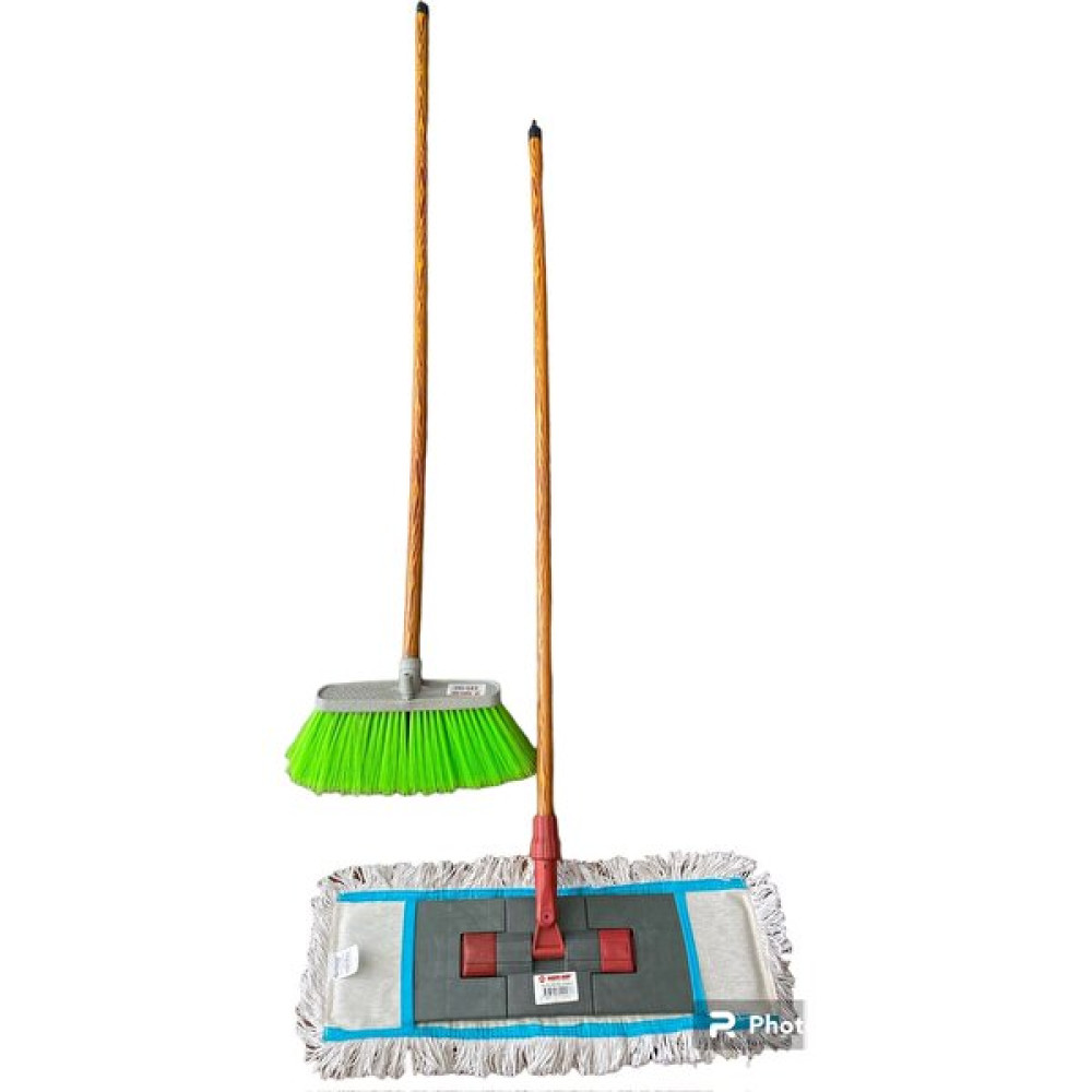 Yaktomop Nemli Mop Seti 50 cm + Oto Ev Yıkama Temizleme Fırçası (Ahşap Saplı) Temizlik Malzemeleri Fiyatı