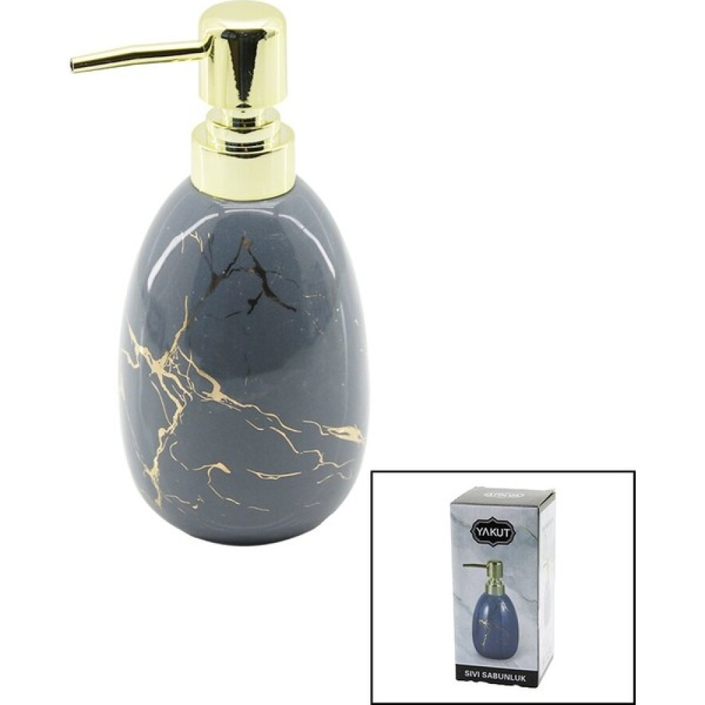 Yakut Dikey Tombul Gri Mermer Desen Seramik Sıvı Sabunluk Gold Kapak (4886) Oto Boyaları Fiyatı