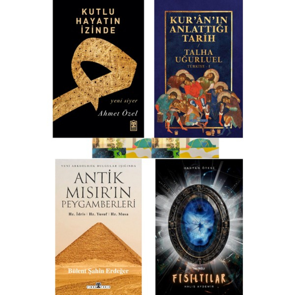 Yaldızlı Fısıltılar / Kuranın Anlattığı Tarih / Kutlu Hayatın İzinde / Antik Mısır'ın Peygamberleri (4 Kitap) - beyaz Diğer Fiyatı
