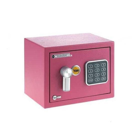 Yale YSV/170/DB1/P Pembe Dijital Mini Boy Kollu Kasa Kasa - Ofis Fiyatı