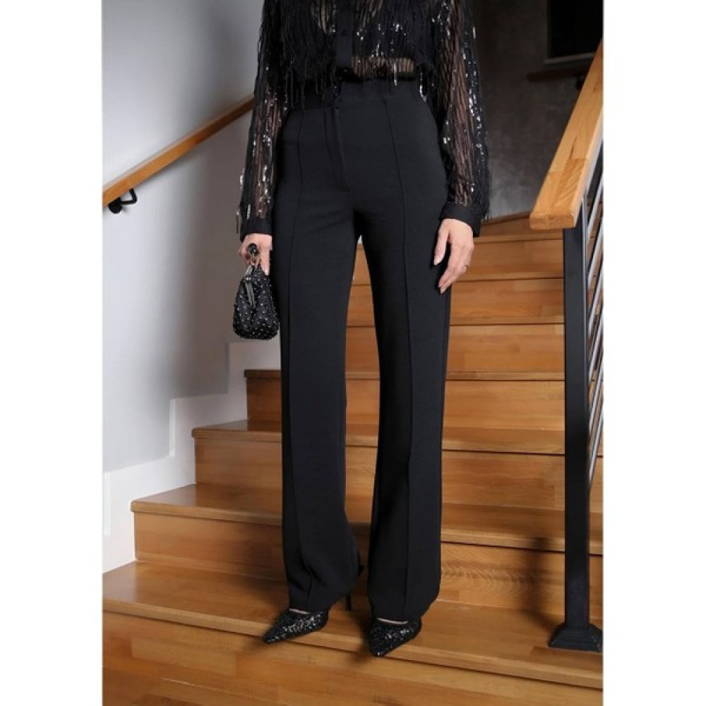 Yalı Collection YP001 Siyah Likralı Plazzo Pantolon Kadın Pantolon Fiyatı
