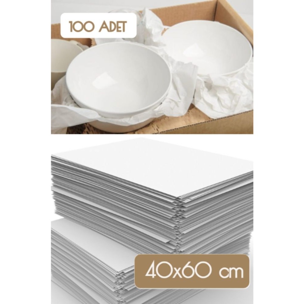 Yalova Ambalaj 40X60 Tabak - Bardak Sarma Taşıma Taşınma Paketleme Kağıdı 100 Adet - 1 Adet Koli Bandı Fincan / Bardak / Kahve Takımı Fiyatı