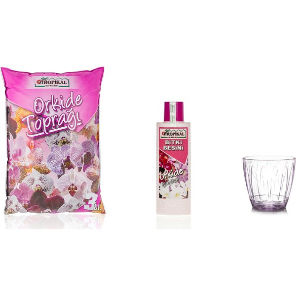 Yalova Fidan Market Orkide Saksı 1.5 Lt - 3 Lt Orkide Toprağı - 225 Ml Sıvı Besin Saksı ve Aksesuarları Fiyatı