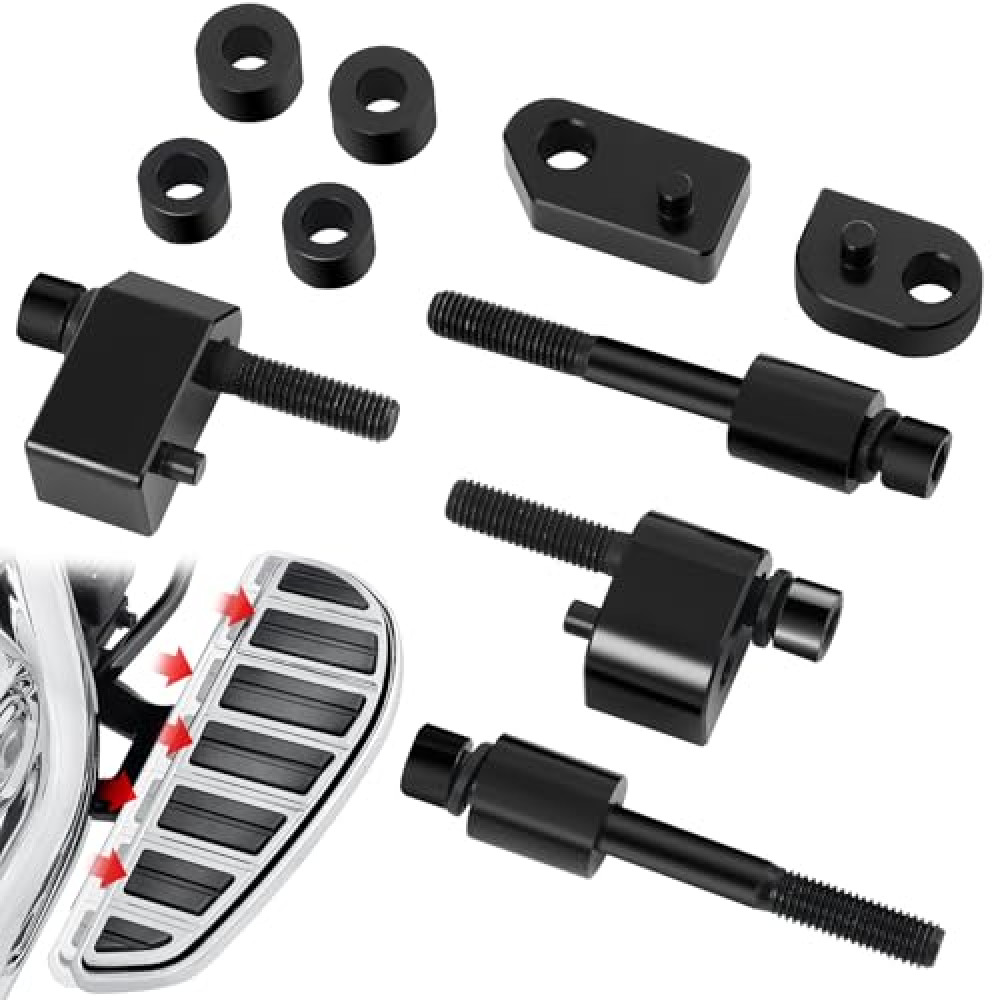 YALTIES 1" & 1.5" Driver Floorboard Extenders, Floor Board Spacer Extension Fit for Harley Davdison Street Glide Electra Glide Road Glide Road King Trikes 2009-2024, FL Trike 2009-2013, Black