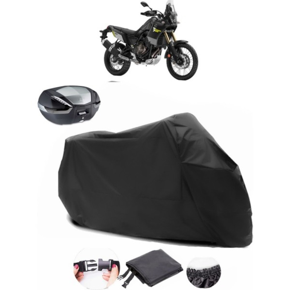 Yamaha Tenere 700 Siyah Arka Çanta Uyumlu Motosiklet Branda Su Geçirmez Dayanıklı Kumaş Motorsiklet Brandaları Fiyatı