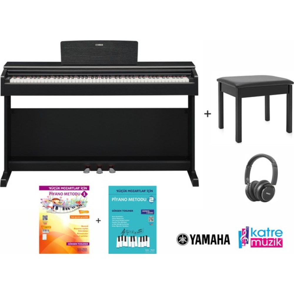 Yamaha YDP145B Siyah Dijital Piyano Seti(Tabure-Kulaklık-Piyano Metodları Hediye) Dijital Piyanolar Fiyatı