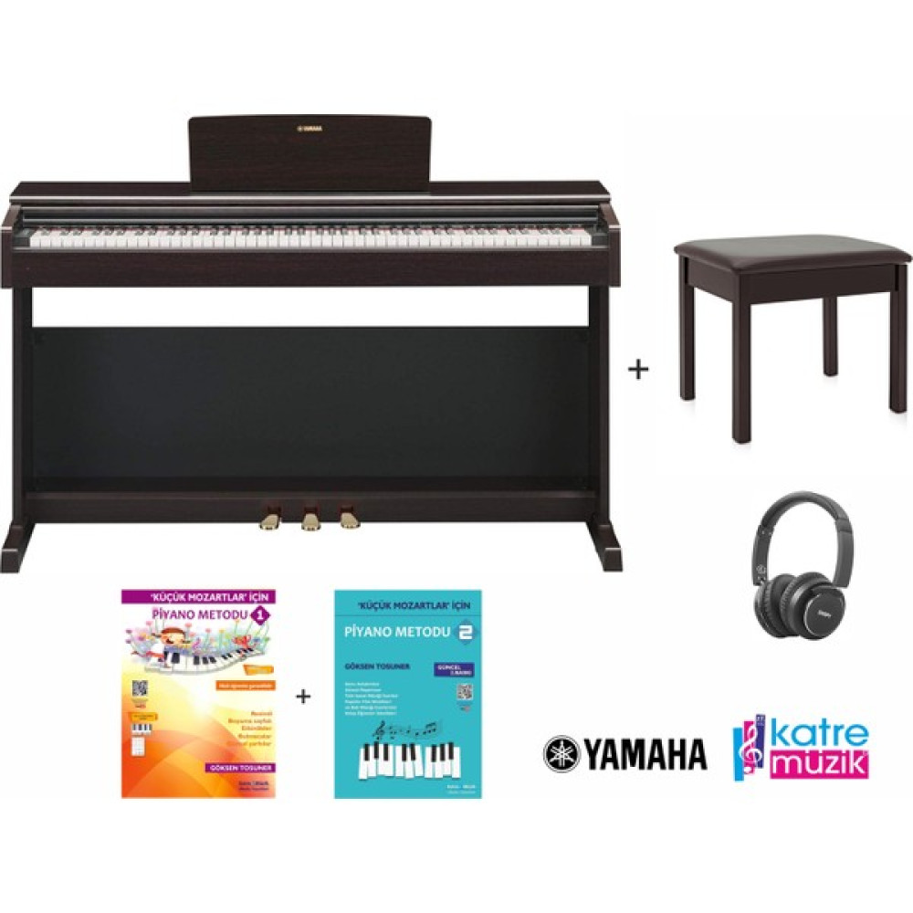 Yamaha YDP145R Gül Ağacı Dijital Piyano Seti (Tabure-Kulaklık-Piyano Metodları ) Dijital Piyanolar Fiyatı