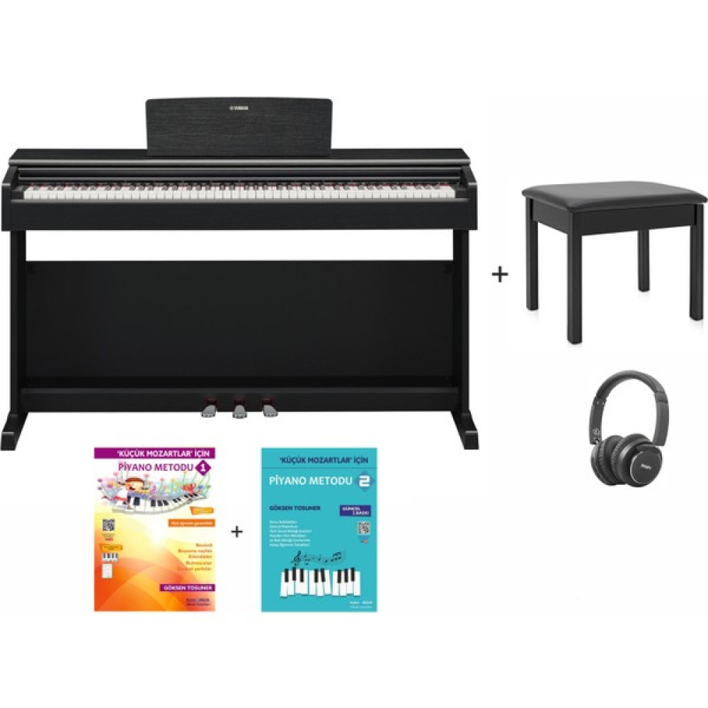 Yamaha YDP165B Siyah Dijital Piyano Seti (Tabure-Kulaklık-Piyano Metodları Hediye) Dijital Piyanolar Fiyatı