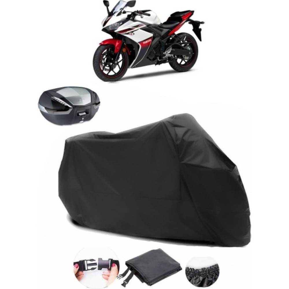 Yamaha Yzf R25 Siyah Arka Çanta Uyumlu Motosiklet Branda Lüx Premium Kalite Motorsiklet Brandaları Fiyatı