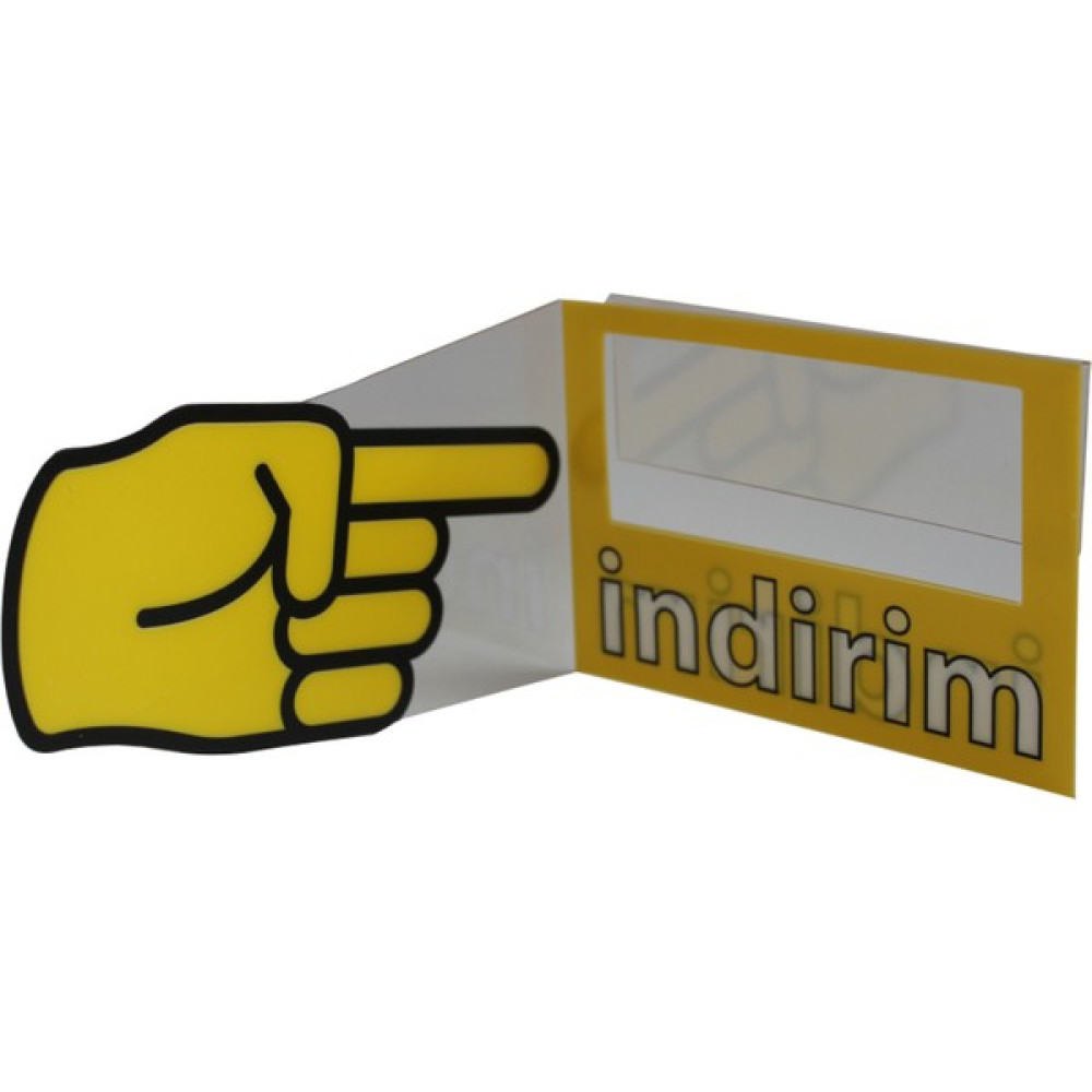 Yamani Display 10'lu Pvc Parmak Raf Önü Ikaz Kulakçığı Indirim Kulakçığı Sarı Renk Oto Boyaları Fiyatı