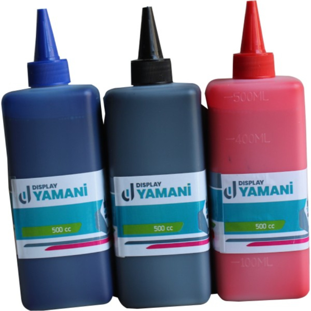 Yamani Display 3lü 500 cc Tahta Kalemi Mürekkebi ( Siyah-Kırmızı-Mavi ) Kalem Kartuşu & Mürekkebi Fiyatı