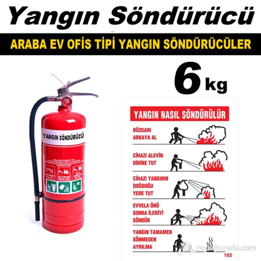 Yangın Söndürme Cihazı Ev Ve Ofis Tipi 6 Kg 40097 Trafik Malzemeleri Fiyatı