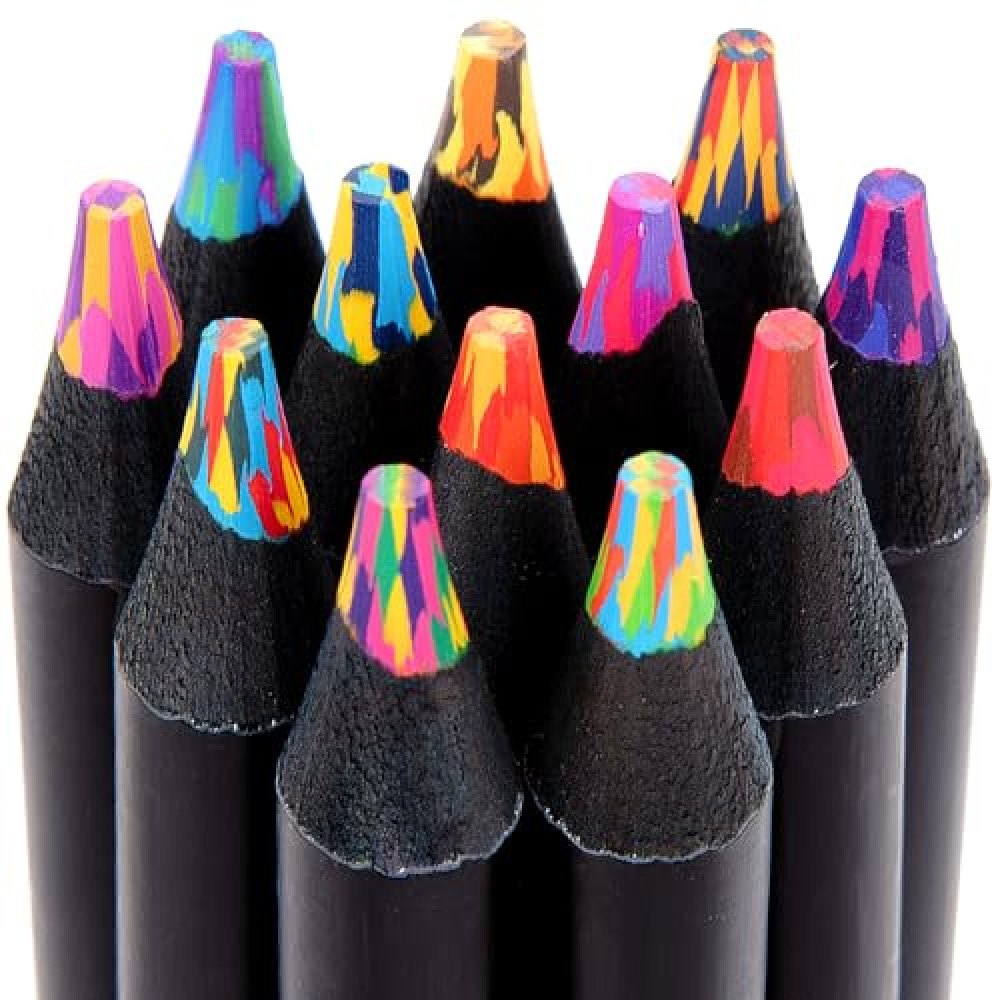 Yangmei Easter Basket Essentials, 12 Rainbow Pencils, Easter Basket Stuffers for Teens, Gifts for Teens Girl Stuff, Art Supplies for Kids 9-12, Gifts for 5-12 Year Old Girl, Arts and Crafts for Kids