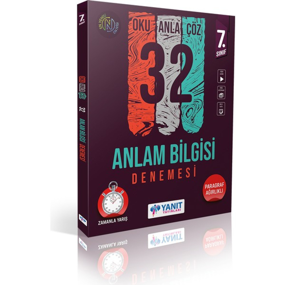 Yanıt Yayınları 7. Sınıf 32 Anlam Bilgisi Denemesi Tüm Dersler Fiyatı