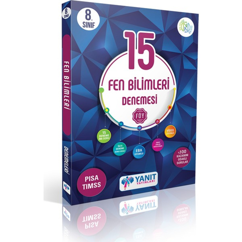 Yanıt Yayınları 8. Sınıf 15 Fen Bil. Denemesi Video Çözümlü Fen - Bilişim ve Teknoloji Fiyatı
