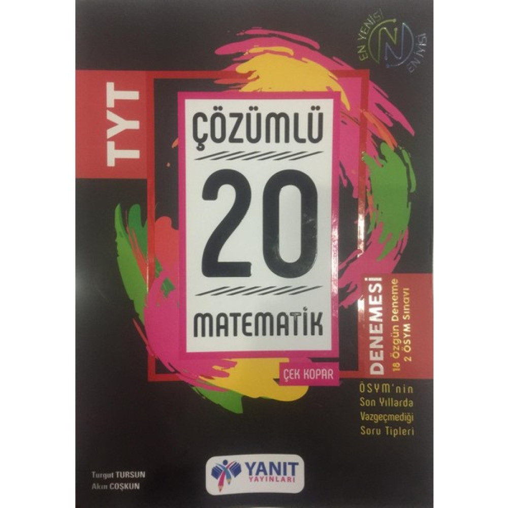 Yanıt Yayınları Tyt Çözümlü 20 Matematik Branş Denemesi Matematik Fiyatı