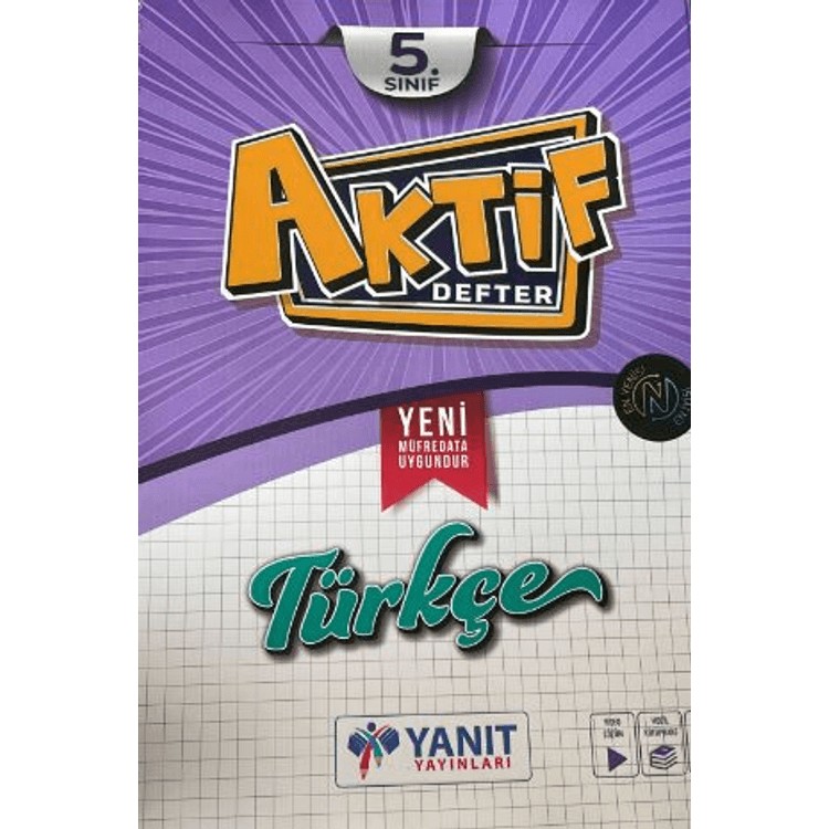 Yanıt Yayınları Yanıt 5. Sınıf Türkçe Aktif Defter Defter & Kağıt Ürünleri Fiyatı