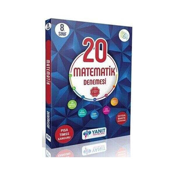 Yanıt Yayınları Yanıt 8. Sınıf Çözümlü 20 Matematik Branş Denemesi Matematik Fiyatı