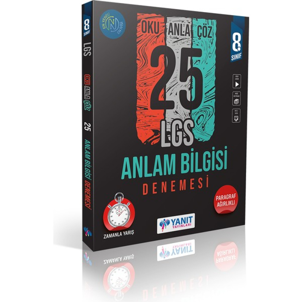 Yanıt Yayınları Yanıt Lgs 8.sınıf Anlam Bilgisi 25 Denemesi Ders Sınav Kitapları Fiyatı