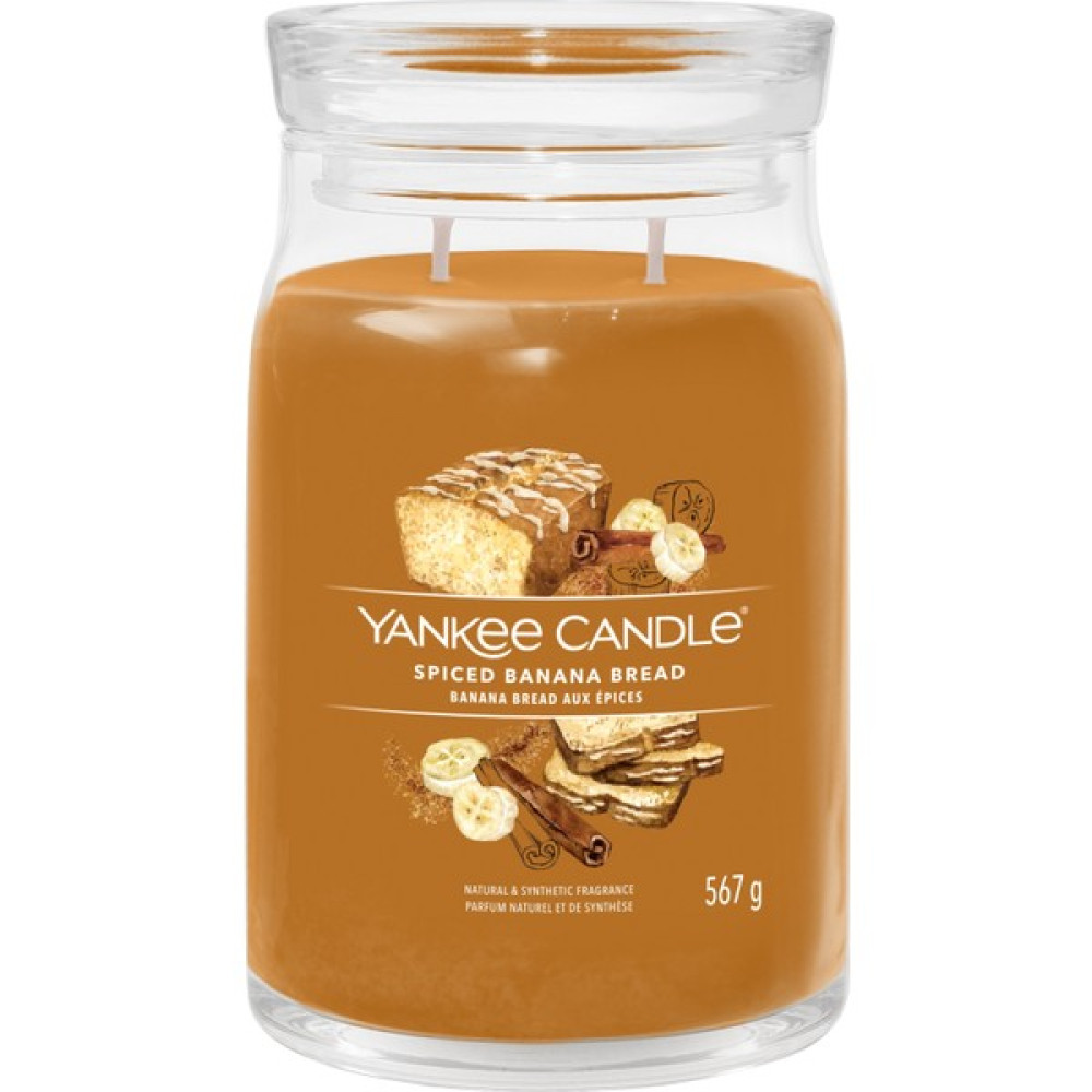 Yankee Candle Spiced Banana Bread Signature Büyük Mum - 1 Adet Dekoratif Mum Fiyatı