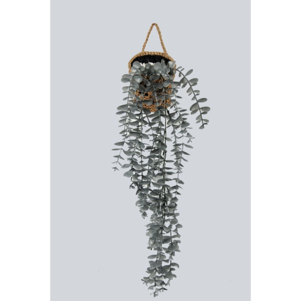 Yapay Çiçek Handmade Asılabilir Sepet Detaylı Gümüş Okaliptus Sarkıtı Ev & Dekorasyon Aksesuarları Fiyatı