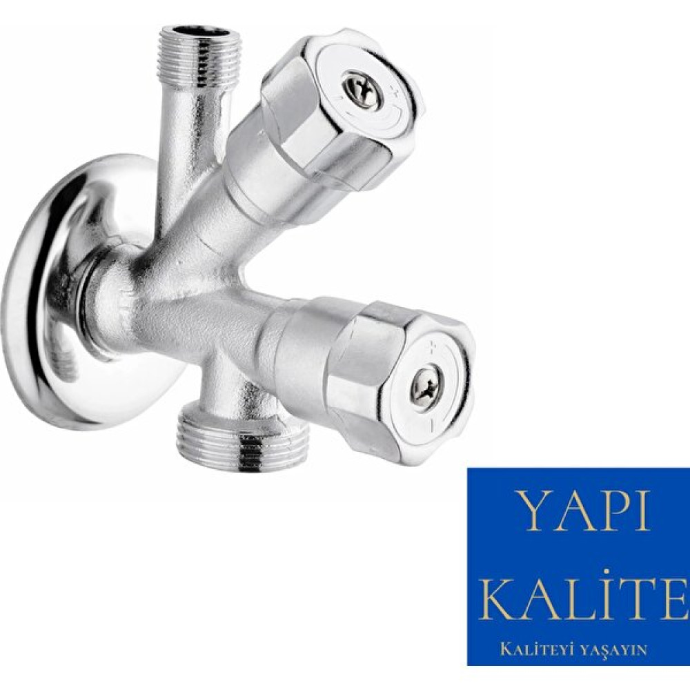 Yapı Kalite Çiftli Dual Ara Musluk-Çamaşır Bulaşık Makinesi Musluğu Ara Musluk Fiyatı