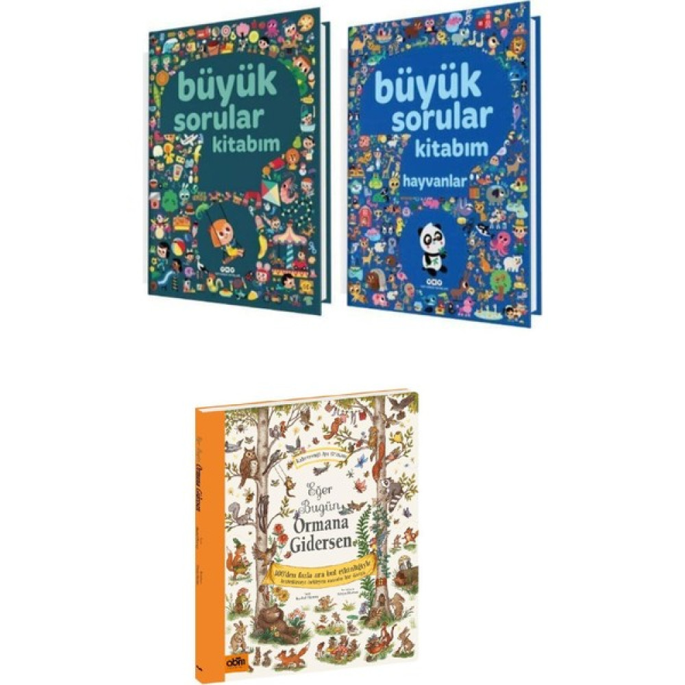 Yapı Kredi Yayınları Büyük Sorular ve Hayvanlar Kitabım + Eğer Bugün Ormana Gidersen Okul Öncesi Eğitici & Öğretici Kitaplar Fiyatı