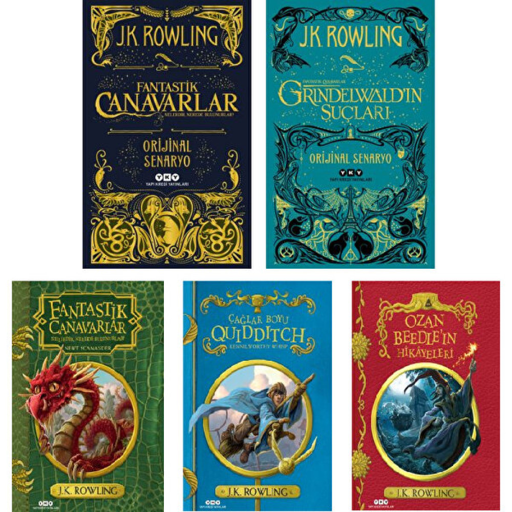 Yapı Kredi Yayınları Harry Potter Evreni 5 Kitap Set - Fantastik Canavarlar Orijinal Senaryo - Grindelwald'in Suçları - Çağlar Boyu Quidditch - Oza... Bilim Kurgu & Fantastik Fiyatı