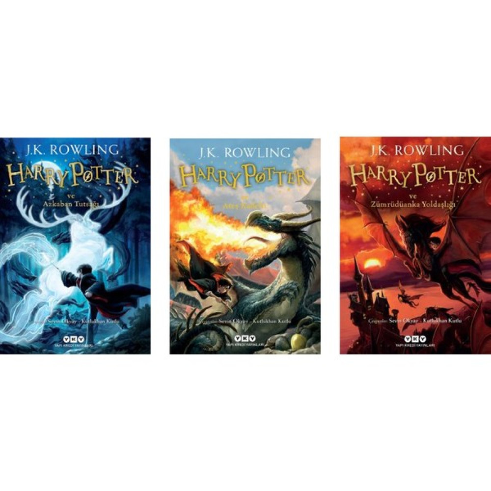 Yapı Kredi Yayınları Harry Potter Serisi 3. 4. 5. Kitaplar 3 Kitap Set - Azkaban Tutsağı - Ateş Kadehi - Zümrüdüanka Yoldaşlığı Bilim Kurgu & Fantastik Fiyatı