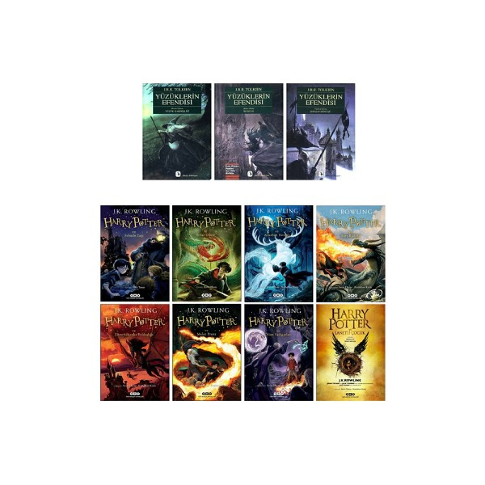 Yapı Kredi Yayınları Yüzüklerin Efendisi 3 Kitap + Harry Potter Serisi 8 Kitap / 11 Kitap Set Bilim Kurgu & Fantastik Fiyatı