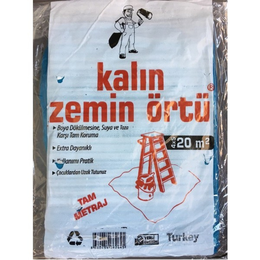 Yapımarket Sepeti 4*5 20 Metrekare Koruyucu Kalın Zemin Örtü Boya Malzemeleri Fiyatı