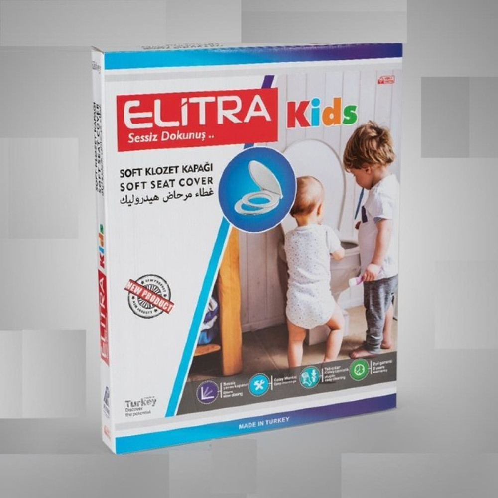 Yapımarketcim Elitra Kids Çocuk Adaptörlü Yavaş Kapanan Klozet Kapağı "yeni" Klozet Kapağı Fiyatı