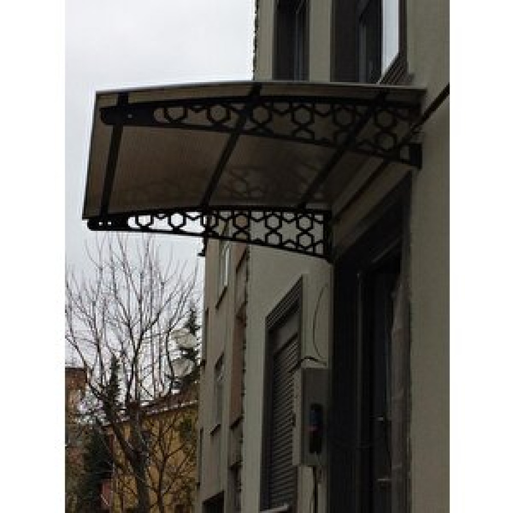 Yapısan Lazer Kesim Metal Ayaklı 10 Mm Polikarbon Levhalı Pratik Sundurma 100 Cm Derinlik Selçuklu Model 100x100 cm Nalburiye & Hırdavat Fiyatı
