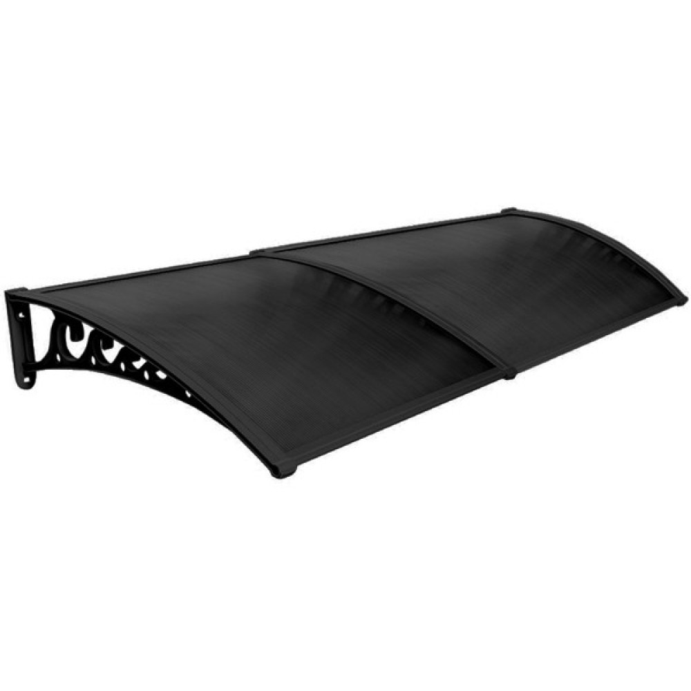 Yapısan Plastik Ayak 6mm Levhalı Pratik Sundurma Kanopi 100X240 cm Siyah Bahçe Tentesi Fiyatı