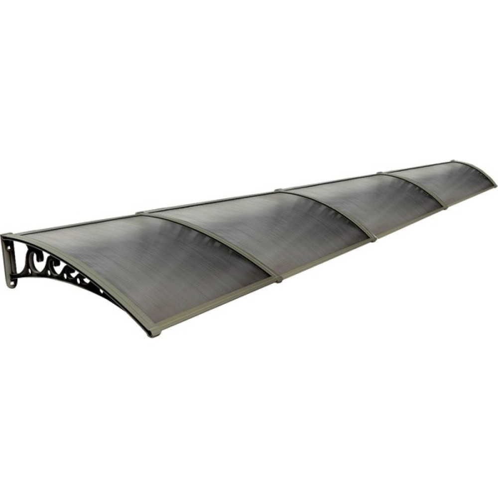 Yapısan Plastik Ayak 6mm Levhalı Pratik Sundurma Kanopi 100X600 cm Kahve Bahçe Tentesi Fiyatı
