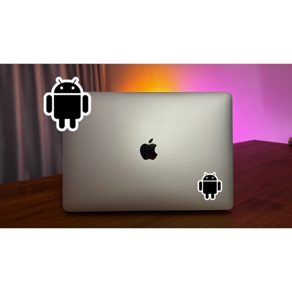 Yapışkan Store Android Logo Sticker - Siyah Renk - 1 Adet Etiket Fiyatı