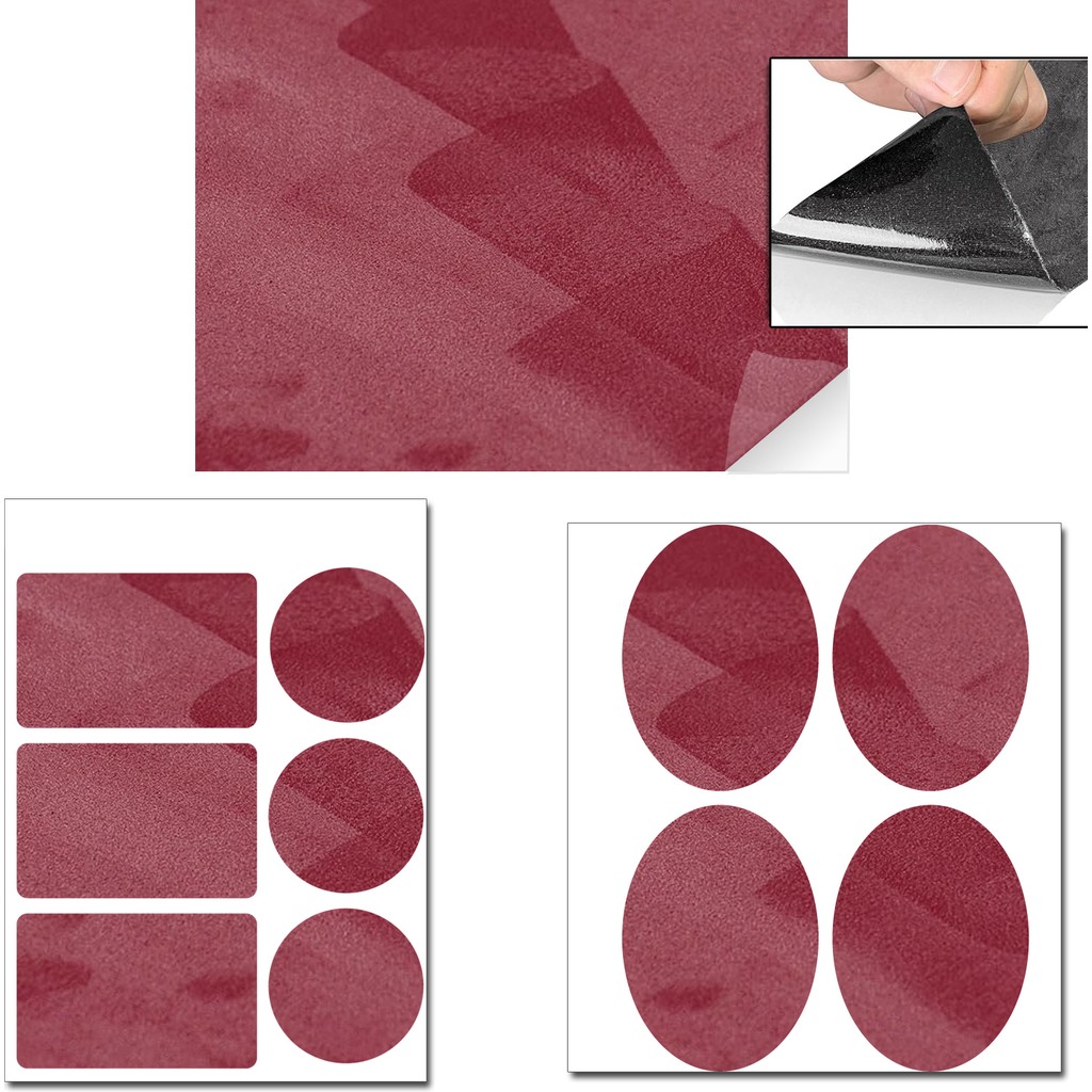 Yapışkanlı Alkantara Deri Kumaş Tamir Yama Seti 3 Set 18 Parça Bordo Oyun & Hobi Fiyatı