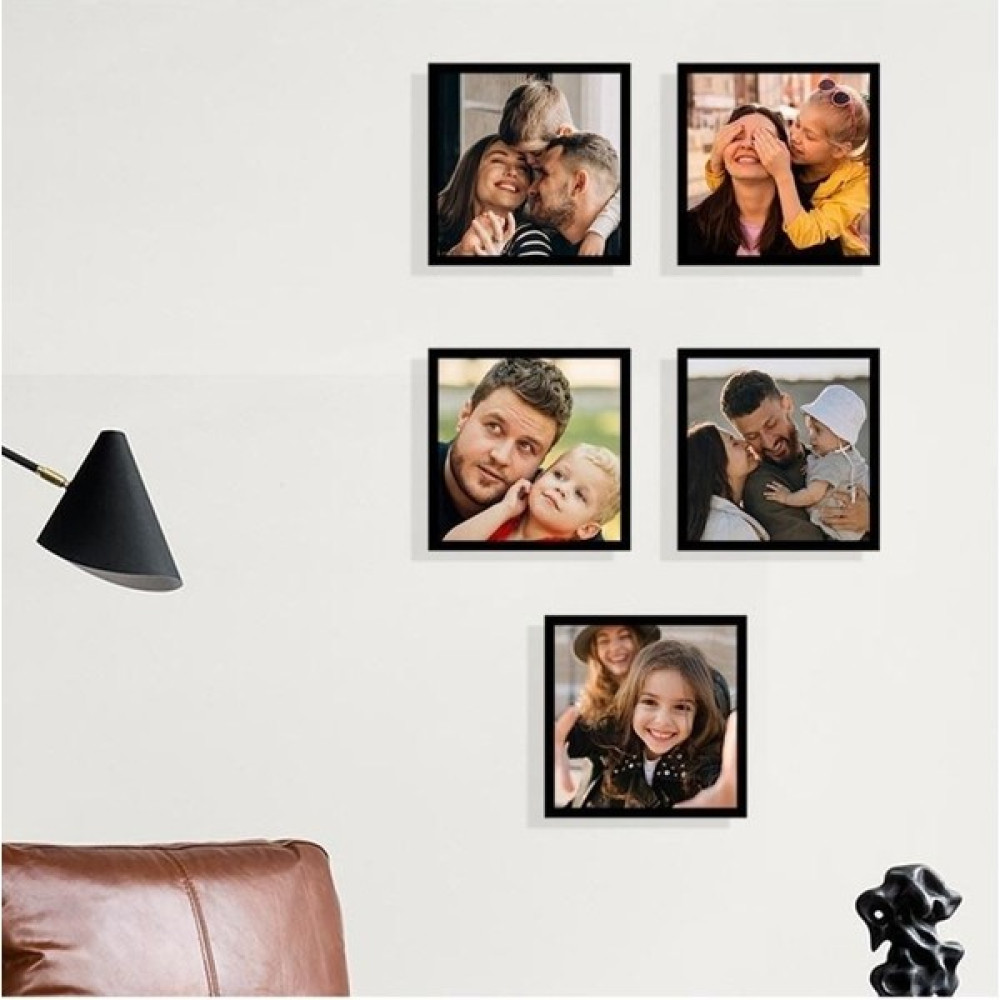 Yapışkanlı Sök Tak Pola Çerçeveler 14X14CM - 5'li Paket Siyah Beyaz - 15 x 14 Resim & Fotoğraf Çerçevesi Fiyatı