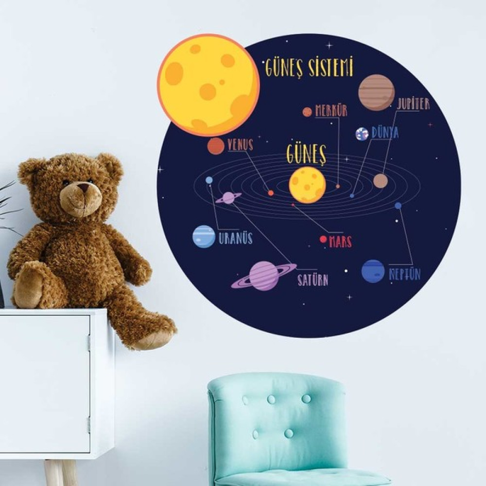 Yapıştırrco Güneş Sistemi Duvar Stickerı Sticker Fiyatı
