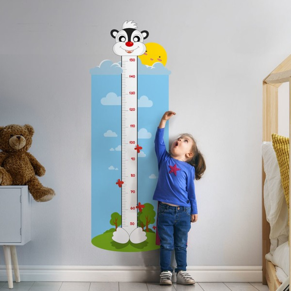 Yapıştırrco Küçük Sincap Boy Ölçer Sticker Duvar Stickerı Diğer Fiyatı