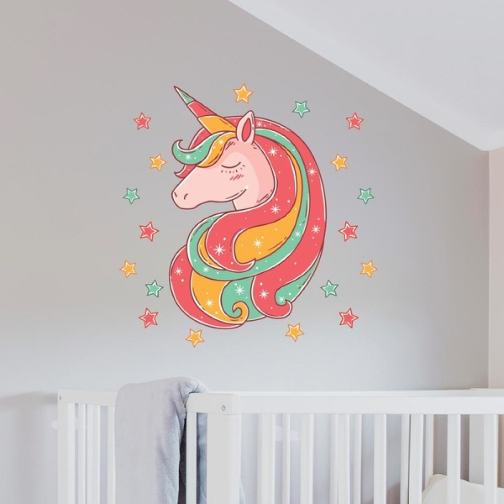 Yapıştırrco Sihirli Unicorn Duvar Stickerı Sticker Fiyatı