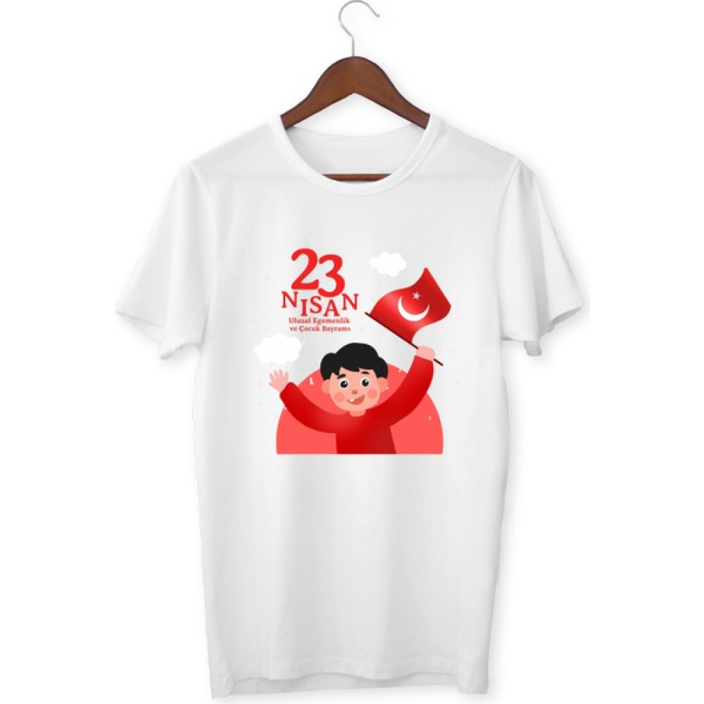 Yapo Ticaret 23 Nisan Tişörtü 23 Nisan Bayram T-Shirt 23 Nisan Baskılı Tişört Kız Çocuk T-shirt Fiyatı