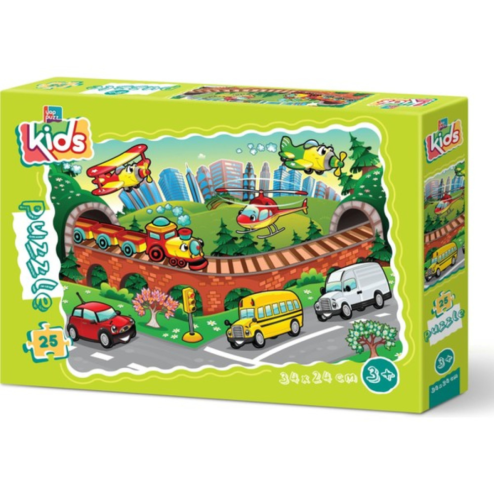 Yappuzz Eğlenceli Taşıtlar 25 Parça Çoçuk Puzzle Puzzle & Aksesuarları Fiyatı