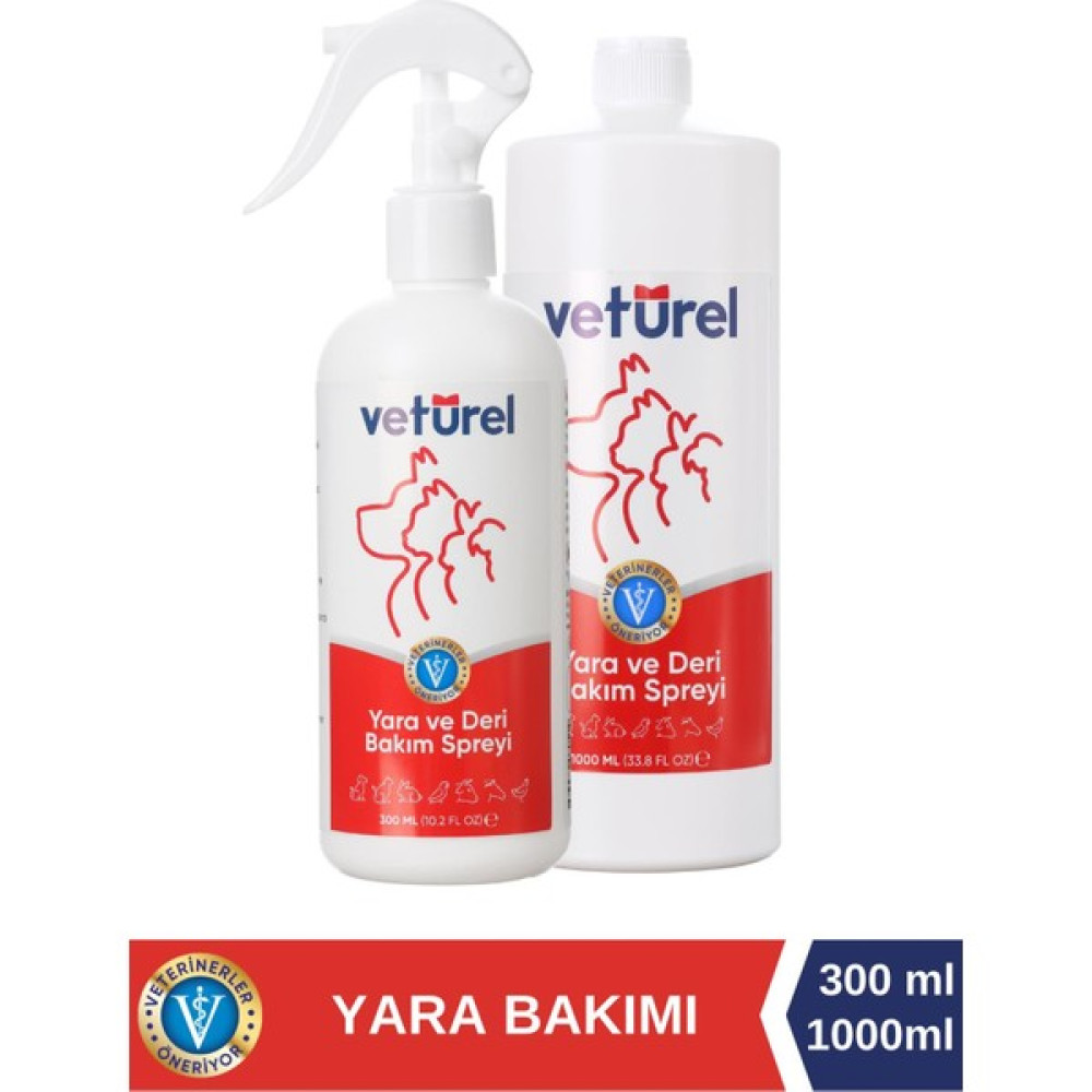 Yara ve Deri Bakım Spreyi 300x1000ml Kedi Köpek Yara Tahriş Bulaş Evcil Hayvan Ürünleri Fiyatı