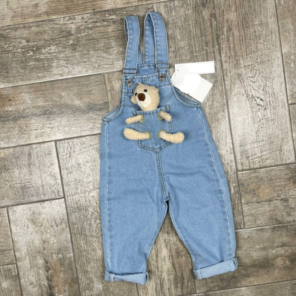 Yaren Kids Ayıcıklı Kot Slopet Kız ve Erkek Tavşanlı Tulum Mavi Renk Kız Çocuk Tulum ve Salopet Fiyatı