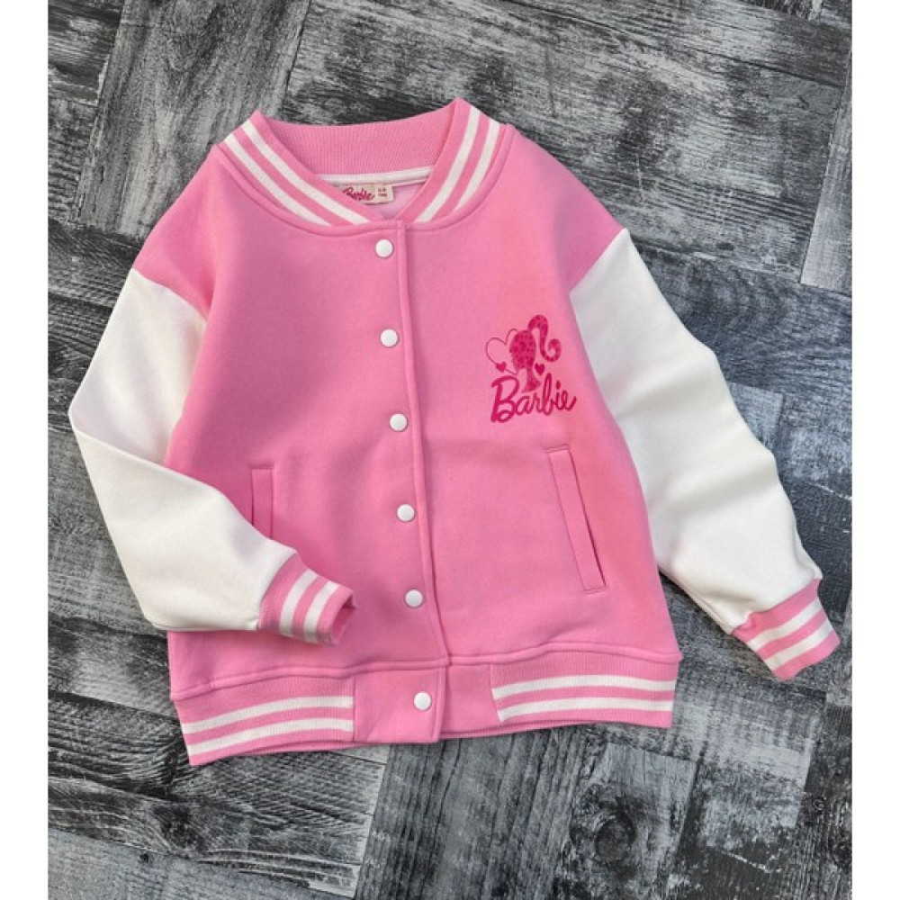 Yaren Kids Kız Çocuk Açık Pembe Renk Barbie Baskılı Kolej Ceket Kız Çocuk Mont Fiyatı