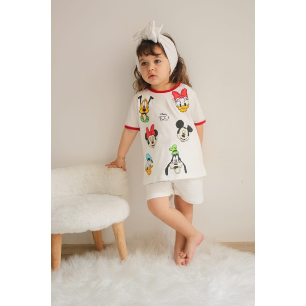 Yaren Kids Kız Çocuk Mickey Mouse Baskılı Alt Üst Takım Kız Çocuk Giyim Takımı Fiyatı