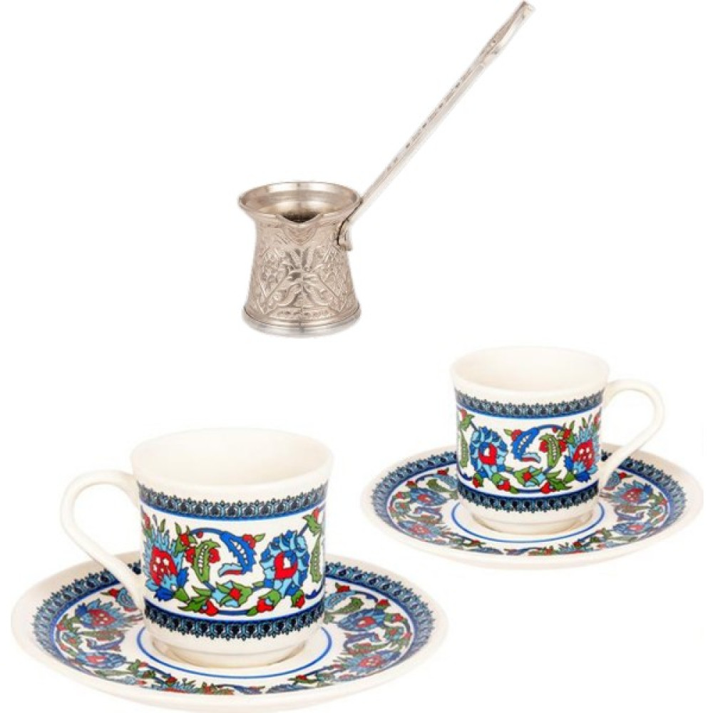 Yaren Style Topkapı Model Çini Işlemeli 2 Kişilik Porselen Kahve Fincanı Seti – Şık ve Dayanıklı Tasarım - Beyaz - 90 ml Oto Boyaları Fiyatı