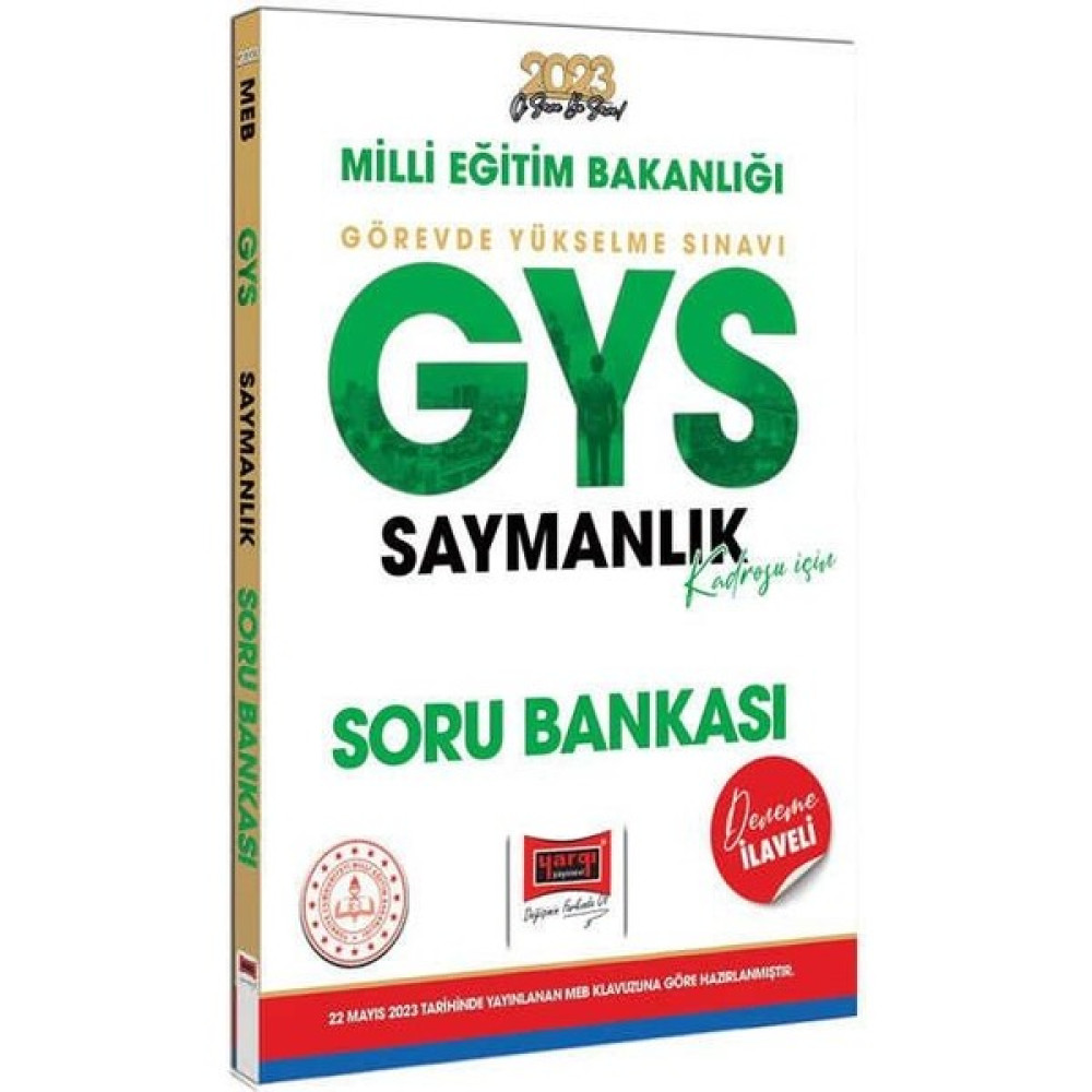 Yargı 2023 Meb GYS Saymanlık Kadrosu Için Deneme Ilaveli Soru Bankası Yargı Yayınları Kaynak Kitapları Fiyatı